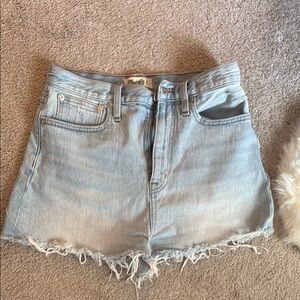 Madewell Women's Faded Blue Jean Shorts